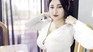 A hot girl with big boobs fucks her math teacher to get a good mark
