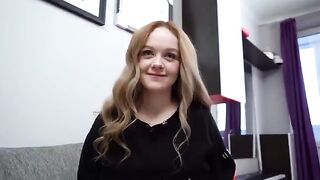 The stepsister lost at strip game and had to endure a deep, messy finish