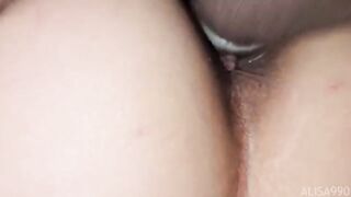 Russian woman fucks with her husband and her lover in an MFM threesome
