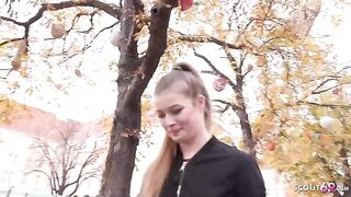 German casting with petite teen Olivia Sparkle from Prague, Czech Republic