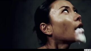 Asian busty babes get their holes filled by horny alien monsters in a wild scene