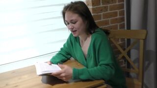 Student bookworm gets fucked hard by a big dick at 18