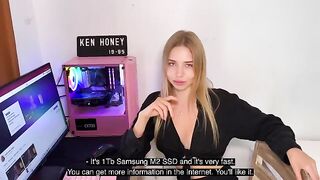 The girl was fucked hard by a Russian guy for good money