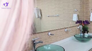 I spy on my stepson in the shower and fuck him hard with huge cock