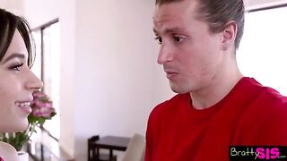 Aria Valencia admits to stepbrother she has impulse control issues in this bratty scene