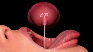 The best way to experience real cock sucking ASMR with a slutty babe