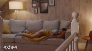 Andrea and Kaira enjoy sensual lesbian sex with a vibrator