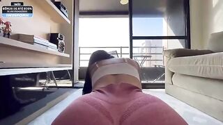 My personal trainer ripped my sweatpants and fucked me without a condom
