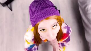 Redhead cutie presented me her ass after giving a blowjob 4K