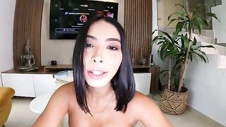 The personal trainer is asking the sexy girl to train with him in a steamy session
