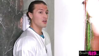 Lulu Chu wants to taste stepbrother's cum, but he's afraid of getting caught