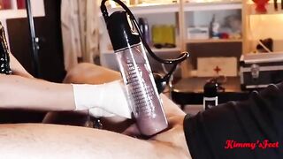 I enlarged my dick using a vacuum pump, cumming like crazy afterwards