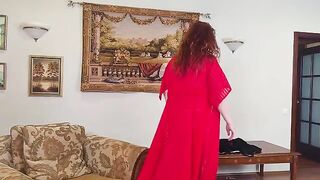 MILF seduced her stepson to make love in anal style