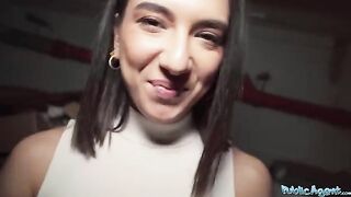 Public agent screwed Lena Coxx, a beautiful European biology student