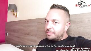 German mature MILF picked up for a sex date without condoms in POV