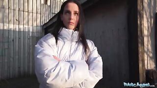 Czech girl Betzz gets fucked hard by Public Agent in a rough session