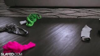 Sporty lesbians Vanna and Alexis enjoy scissoring sex