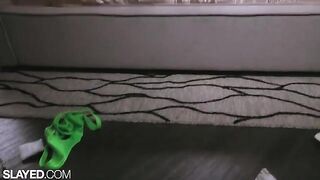 Sporty lesbians Vanna and Alexis enjoy scissoring sex
