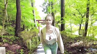 A crazy hike turns into a hot outdoor sex session in the rain