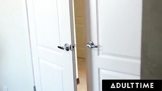 The hot MILF Alexis Fawx spies on her new teen neighbor Carter Cruise