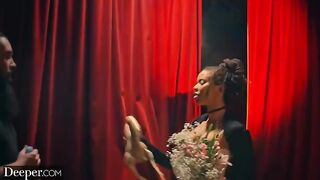 Kinky fuck in deeper style with a hot girl from burlesque at an afterparty