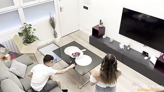 Guy masturbates in front of his stepsister, she didn’t mind joining