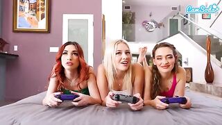 My stepsister took my PS5, so I had to get intimate with her and her friends