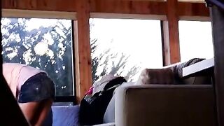 Two petite friends share a big cock and the cum that comes with it