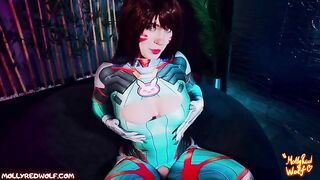 Overwatch nerf this! DVA gets triple damage in steamy scene