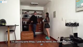 Aglaia Spicy delivers her ass at a friend's house