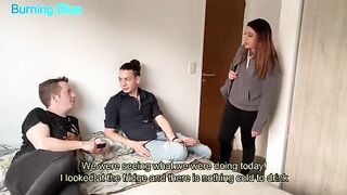 A cute girl gets fucked hard by her best friend in this intense scene