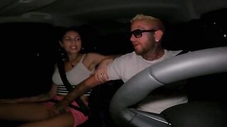 A young woman of 18 years wants to have sex and gets a blowjob in the car