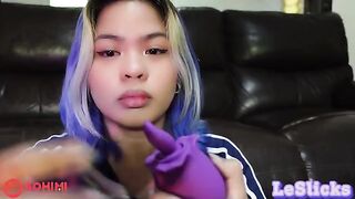 Naughty Tina Slick played with her pussy using a vibrator
