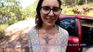 A girl got her car fixed and received a hard cock in her ass!
