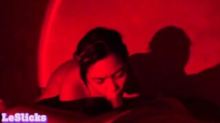 A horny Pinay babe gets her ass sprayed with cum in POV style