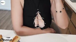 The girl is looking for excuses to get fucked in a naughty way