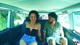 Two Italian girls get fucked in a camper by two guys