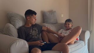 I want to play video games, but stepsister is asking for sex
