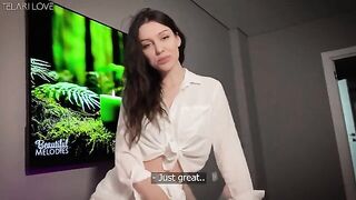 Tricky client fooled masseuse Luxury Girl, a stunning Russian beauty known for her captivating blue eyes and enhanced 36D curves, into sex