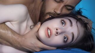 A shy girl has sex with her daddy, he fucked her roughly