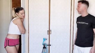 The curious neighbor shoots the old school Argentine sex with two cameras