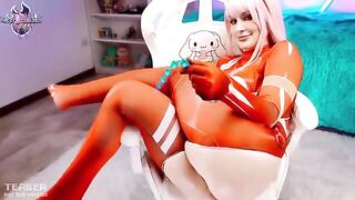 Zero Two’s squirting orgasm in Darling in the Franxx style
