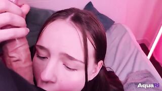 Schoolgirl got her pussy filled with cum by a horny guy