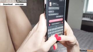 A cute girl sent me a picture of her breasts on a dating platform