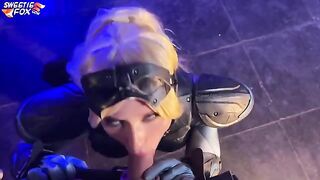 Horny Nova from Starcraft gets her big ass sucked and cum swallowed