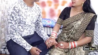 Desi Pari seduced her stepbrother to fuck on Rakhi festival with Hindi audio