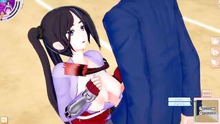 Game Koikatsu! ]Have sex with Big tits DanMachi Yamato Mikoto.3DCG Erotic Anime Video