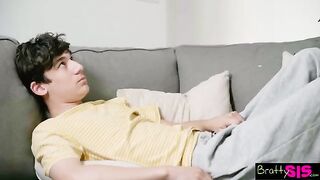 A guy wears the panties of his stepsister, sparking a fiery reaction
