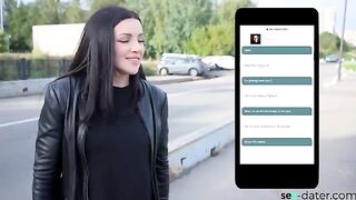 A girl met a guy on a dating site and had hot sex with him