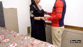Desi Pari got banged by step-cousin brother with rough Hindi talk